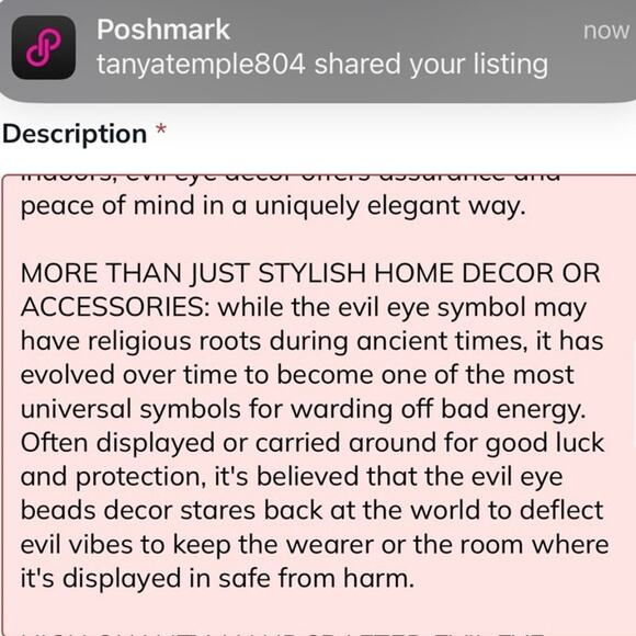 Evil Eye Ornament Butterfly Keychain Nazar 🧿 Lapis Glass Spiritual Protection - Picture 10 of 10